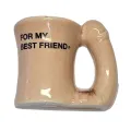 Keramikbecher-Magnet mit Penisgriff „FÜR Meinen Besten Freund“ von Diablo Picante