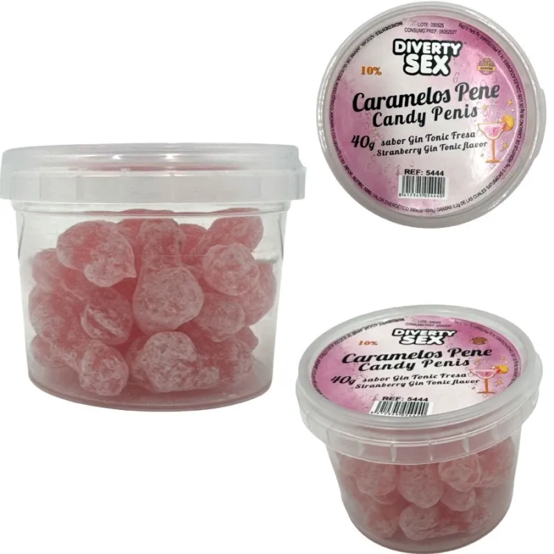20 Penisbonbons mit Gin-Tonic-Geschmack von Diablo Picante | Fesselliebe.de