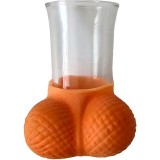 Shotglas aus Glas mit natürlichen Eiern von Diablo Picante | Fesselliebe.de