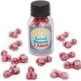 12 Gesundheit-Geld-Liebe-Bonbons Penisform Erdbeere/Kirsche von Diablo Picante | Fesselliebe.de