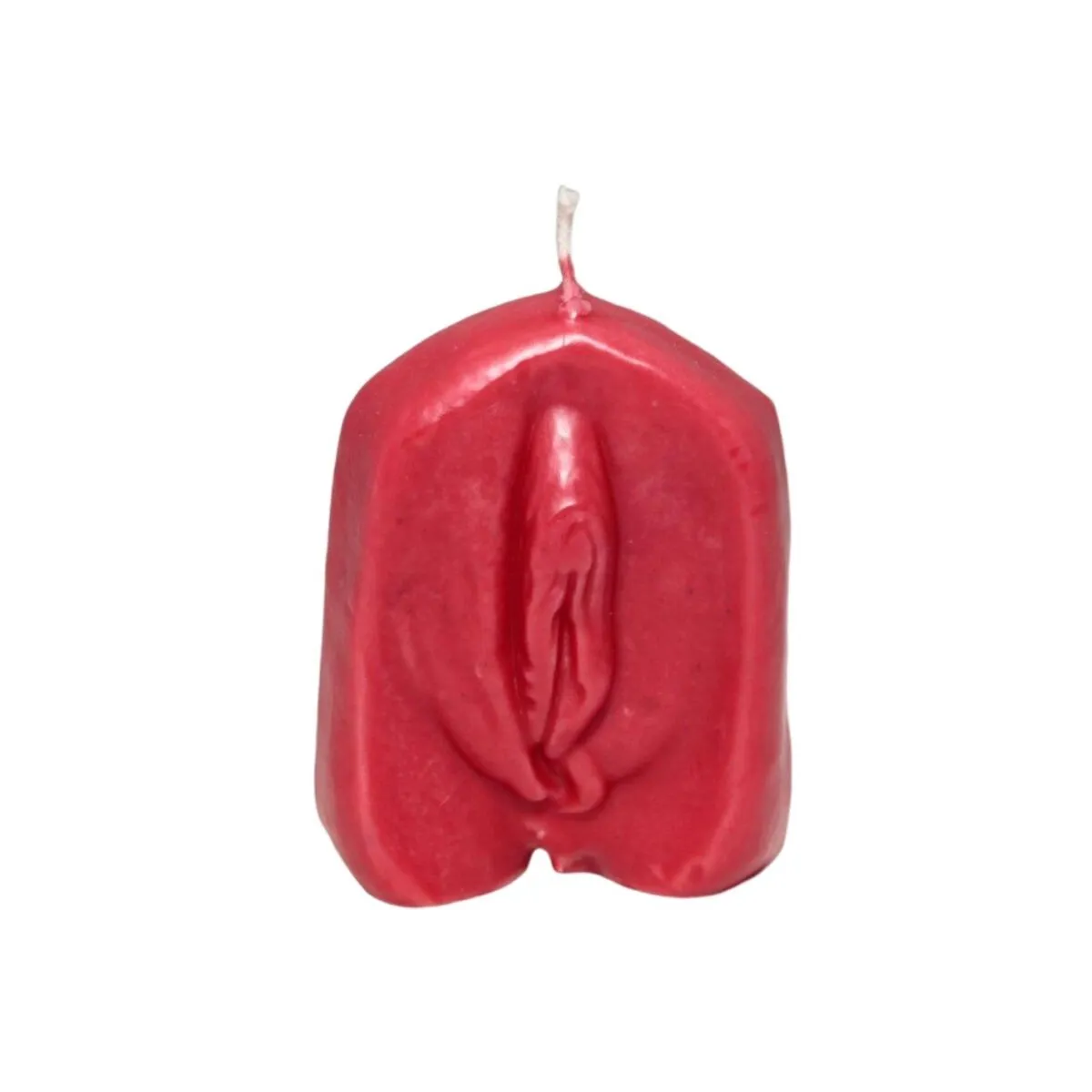 Vagina-Förmige Kerze Rot von Diablo Picante | Fesselliebe.de