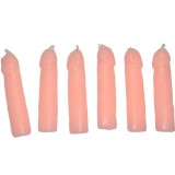 6 Kerzen In Fleischpenisform von Diablo Picante | Fesselliebe.de