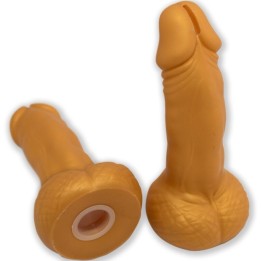 Sparschwein In Penisform, 22,5 cm, Gold von Diablo Picante | Fesselliebe.de