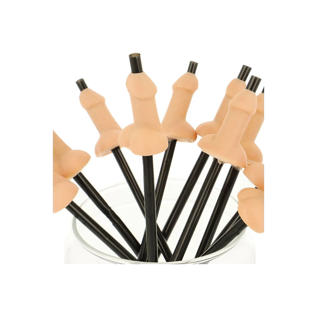 Tasche mit 10 natürlichen Penis-Strohhalmen von Diablo Picante | Fesselliebe.de