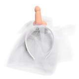 Weisser Brautschleier mit Penis von Diablo Picante | Fesselliebe.de