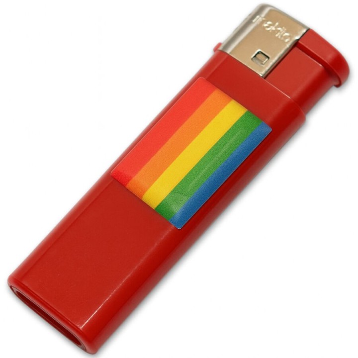 Feuerzeug Farbe mit Lgbt Flagge von Pride | Fesselliebe.de