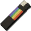 Feuerzeug Schwarz mit Lgbt Flagge von Pride