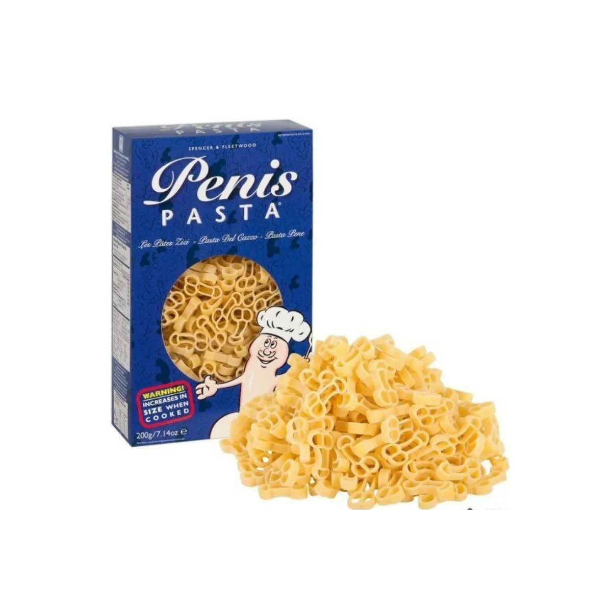 Penisförmige Pasta 200 Gr von Spencer & Fletwood | Fesselliebe.de