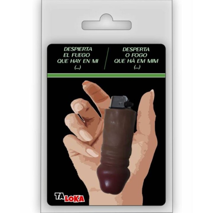 Fantastisches Feuerzeug In Form eines Penis der Farbe Mulatto, 100 % wiederaufladbar von Taloka | Fesselliebe.de