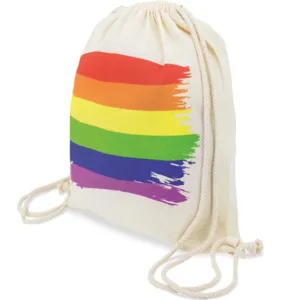 Baumwoll-Rucksack mit Lgbt-Flagge von Pride | Fesselliebe.de