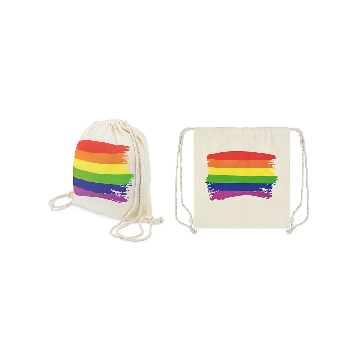 Baumwoll-Rucksack mit Lgbt-Flagge von Pride | Fesselliebe.de