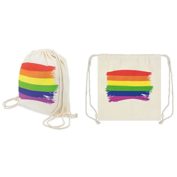 Baumwoll-Rucksack mit Lgbt-Flagge von Pride | Fesselliebe.de