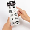 Set mit 10 Temporren Tattoos der Kinky Collection von Secretplay
