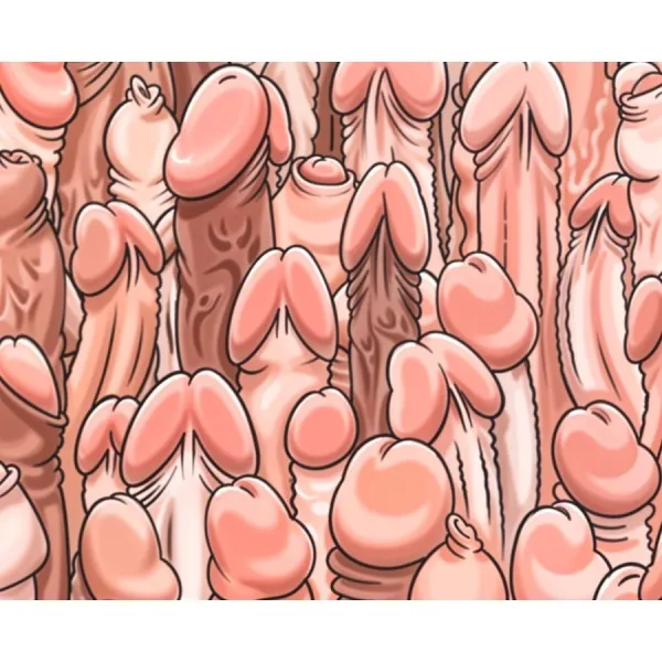 Farbiges Mauspad mit Penis-Design von Diablo Picante | Fesselliebe.de