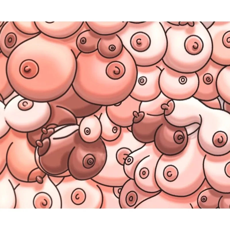 Farbiges Mauspad mit Titten-Design von Diablo Picante | Fesselliebe.de