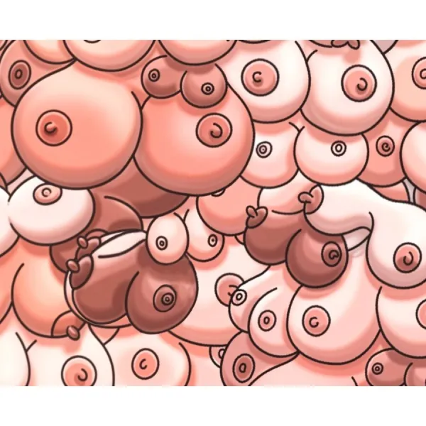 Farbiges Mauspad mit Titten-Design von Diablo Picante | Fesselliebe.de