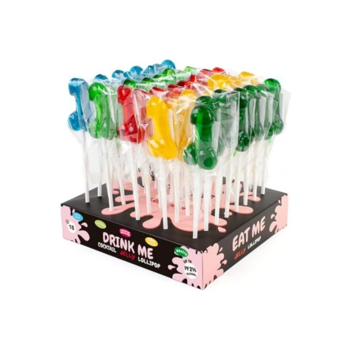 Display Sortiment Penis-Lutscher mit Alkohol 40 Stück von Secretplay Cosmetic | Fesselliebe.de