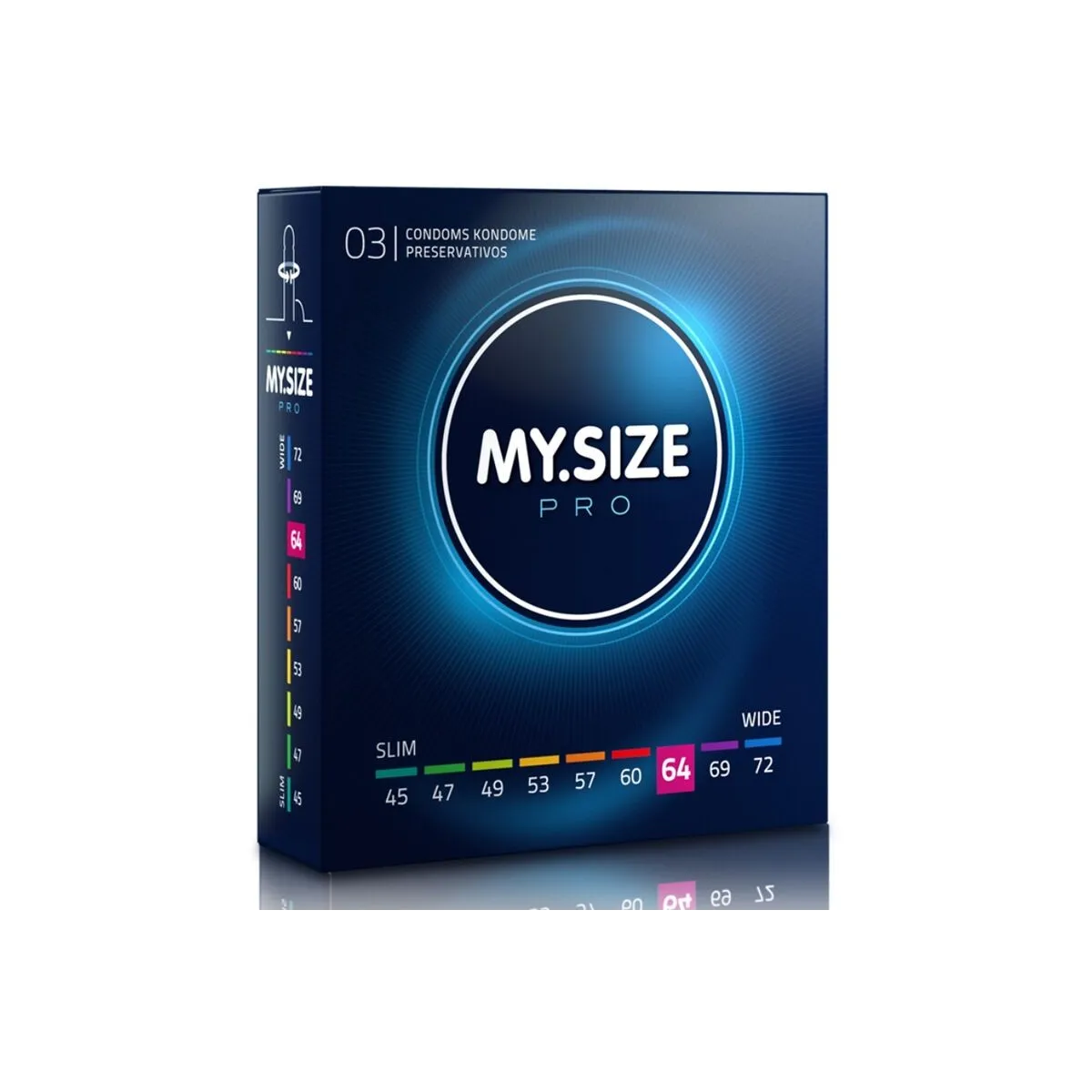 Pro Kondome 64 Mm 3 Stück von My Size Pro | Fesselliebe.de