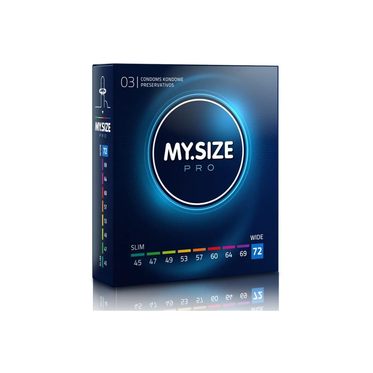Pro Kondome 72 Mm 3 Stück von My Size Pro | Fesselliebe.de