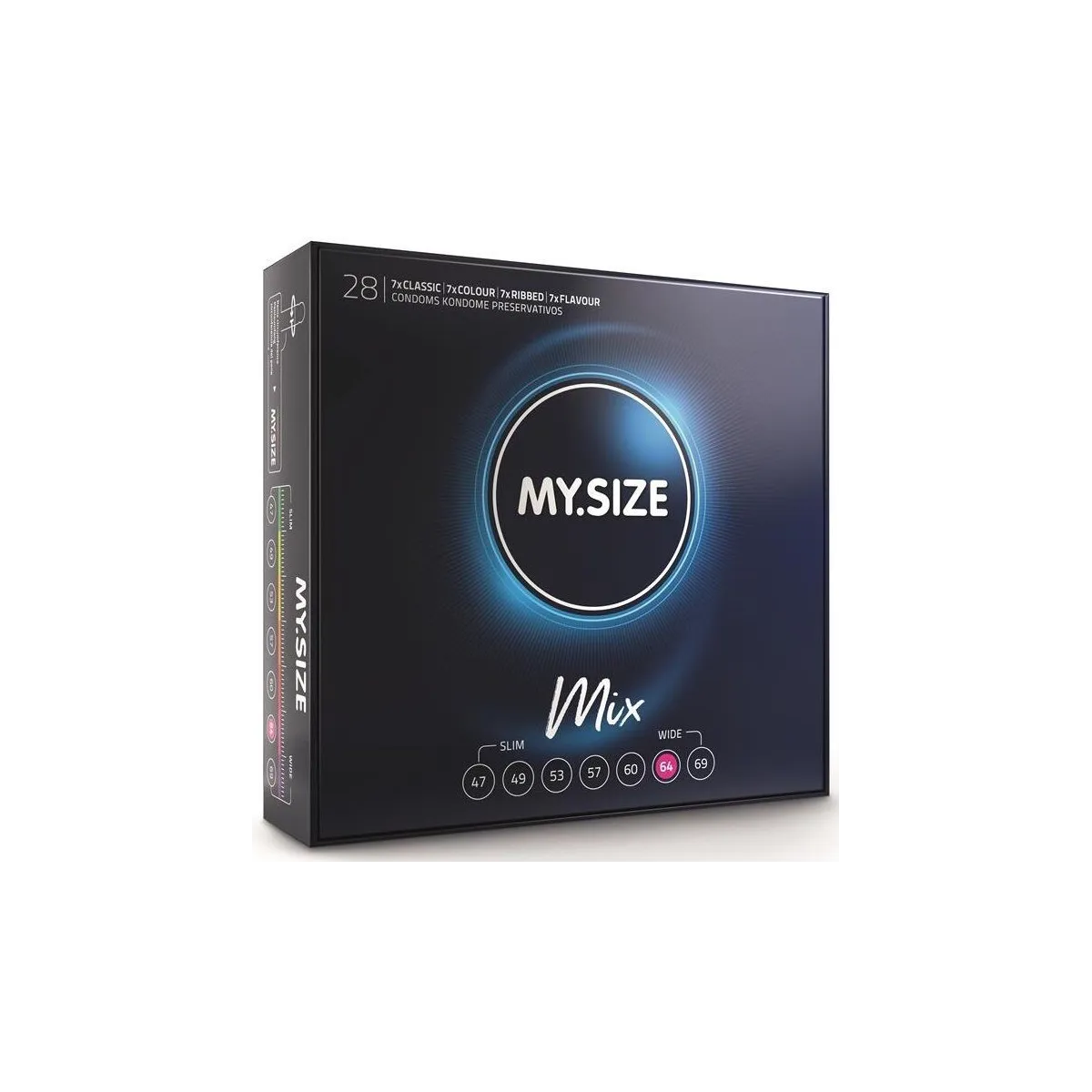 Mix Kondome 64 Mm 28 Stück von My Size Mix | Fesselliebe.de