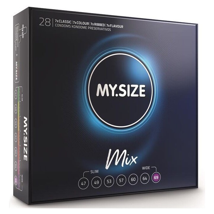 Mix Kondome 69 Mm 28 Stück von My Size Mix | Fesselliebe.de