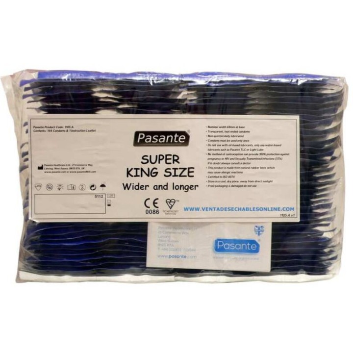 Kondome Grösse Super King Beutel 144 Stück von Pasante | Fesselliebe.de