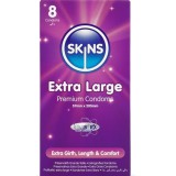 Extra Grosse Premium-Kondome Packung 8 von Skins | Fesselliebe.de