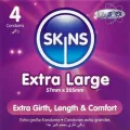 Extra Grosse Premium-Kondome Packung 4 von Skins