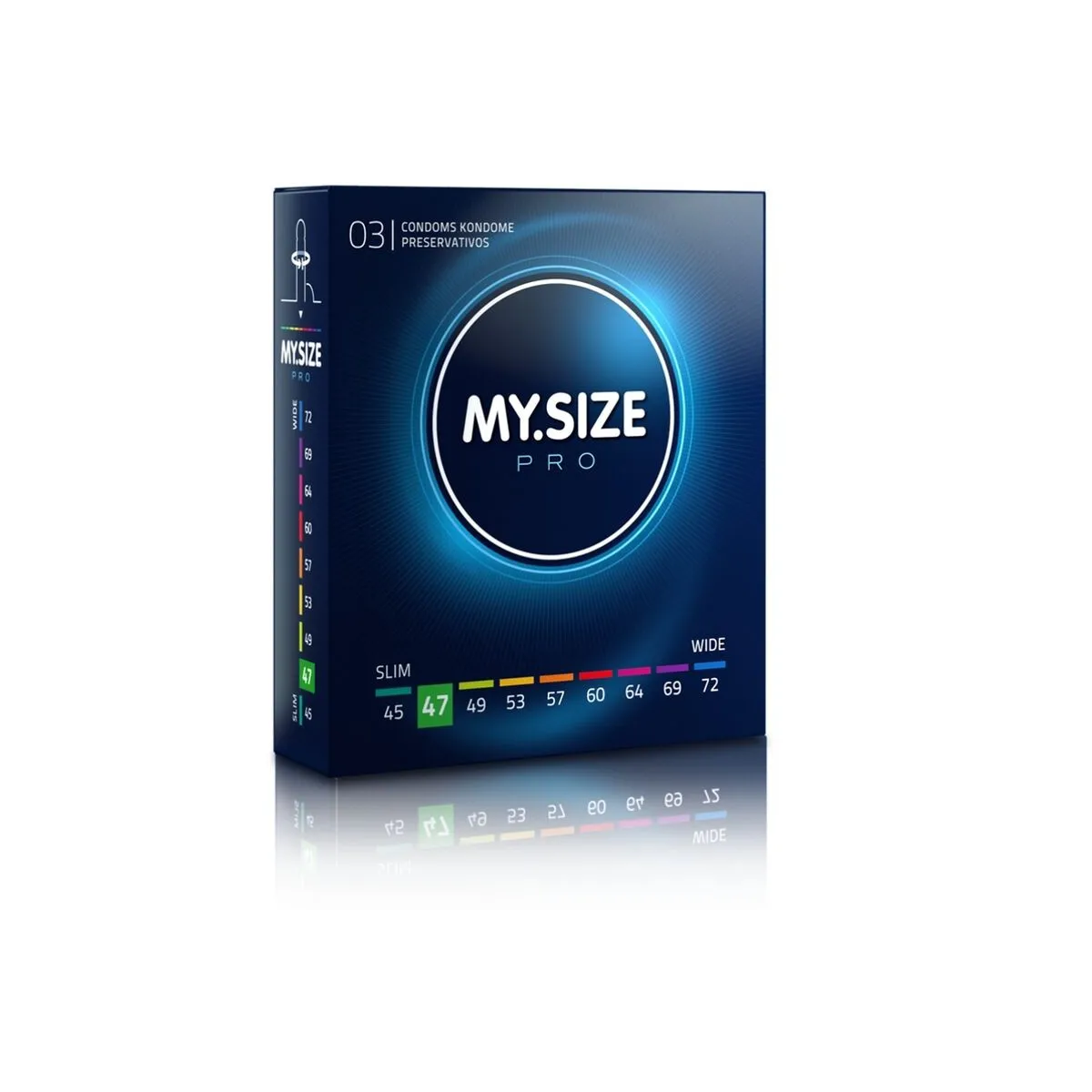 Pro Kondome 47 Mm 3 Stück von My Size Pro | Fesselliebe.de