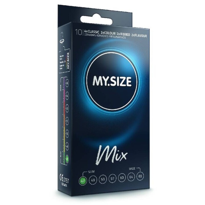 Mix Kondome 47 Mm 10 Stück von My Size Mix | Fesselliebe.de