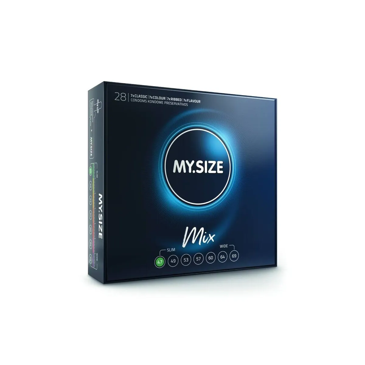 Mix Kondome 47 Mm 28 Stück von My Size Mix | Fesselliebe.de