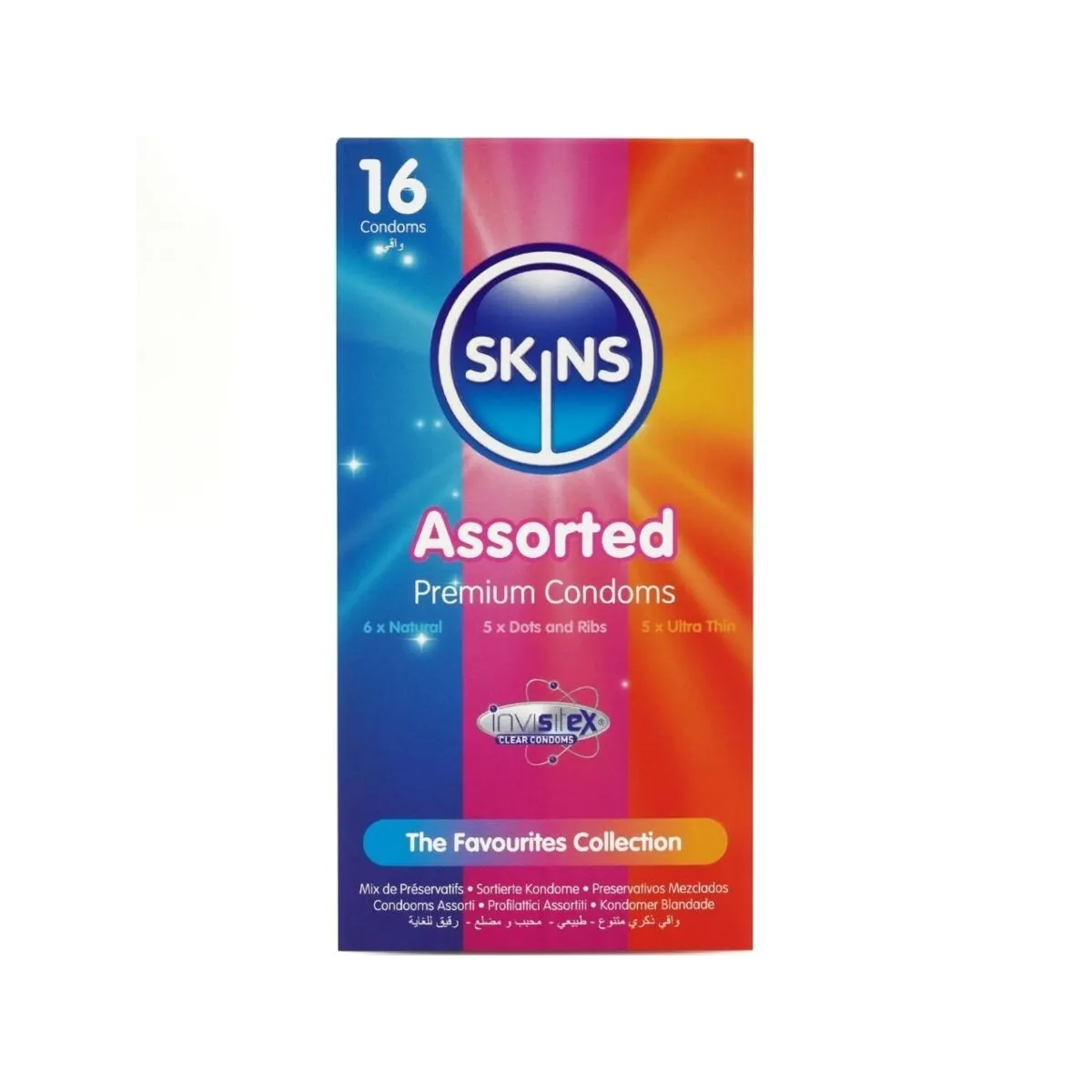 Sortierte Premium-Kondome Packung 16 von Skins | Fesselliebe.de