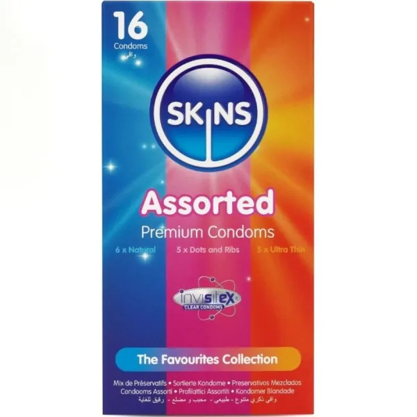 Sortierte Premium-Kondome Packung 16 von Skins | Fesselliebe.de