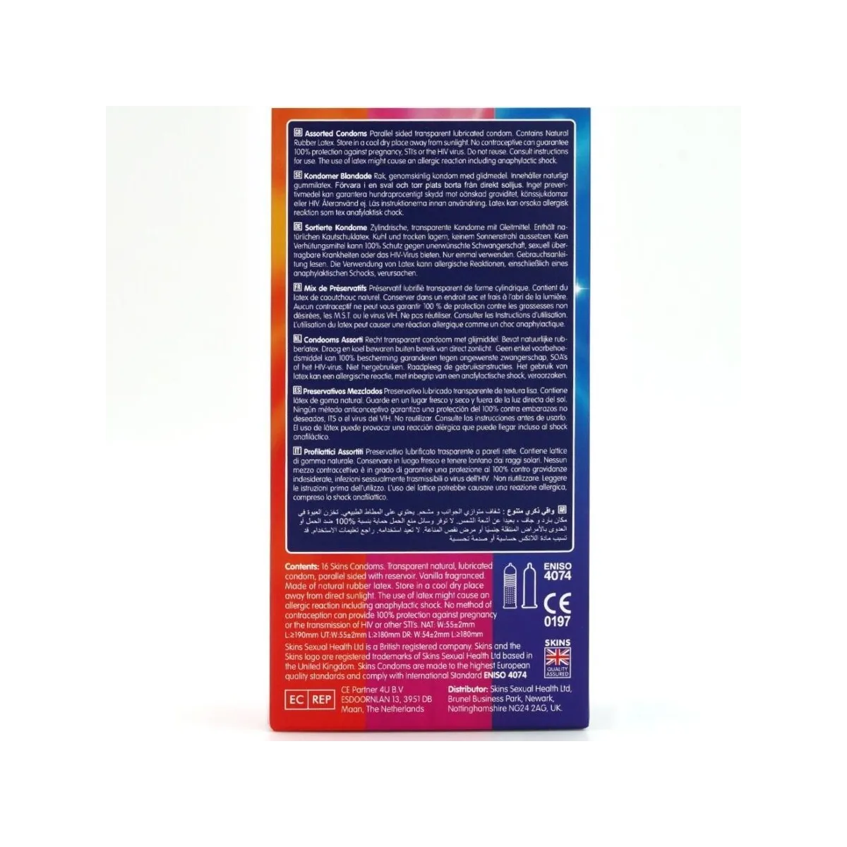 Sortierte Premium-Kondome Packung 16 von Skins | Fesselliebe.de