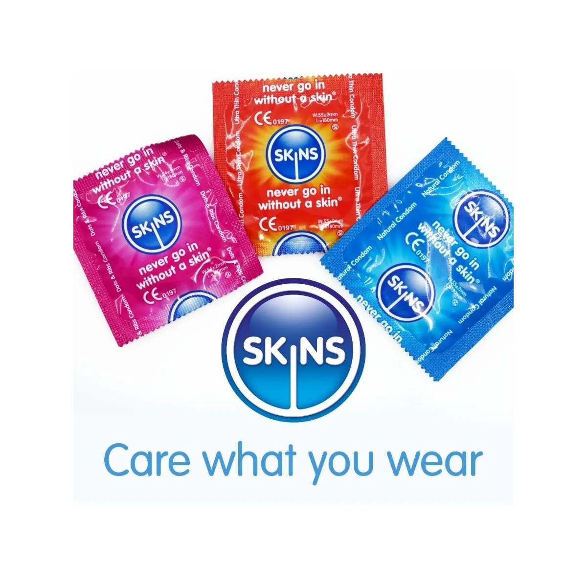 Sortierte Premium-Kondome Packung 8 von Skins | Fesselliebe.de