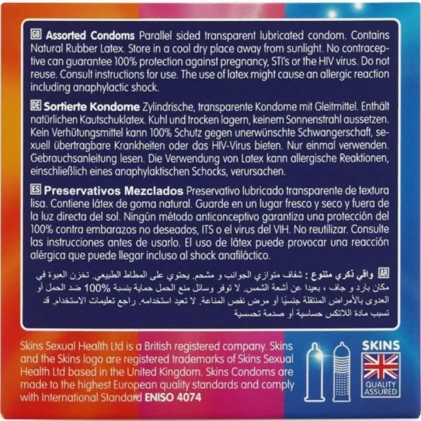 Sortierte Premium-Kondome, 4er-Stück von Skins | Fesselliebe.de
