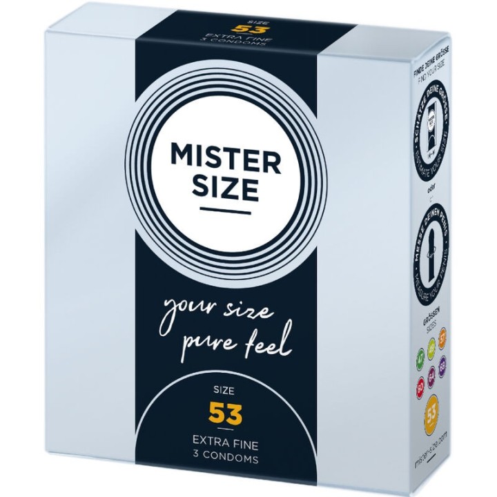 Kondomgrösse M 53 Mm (3 Stück) von Mister Size | Fesselliebe.de