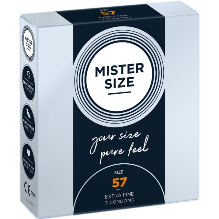 Kondomgrösse L 57 Mm (3 Stück) von Mister Size | Fesselliebe.de