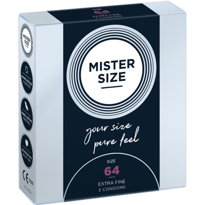 Kondome Grösse XXL 64 Mm (3 Stück) von Mister Size | Fesselliebe.de