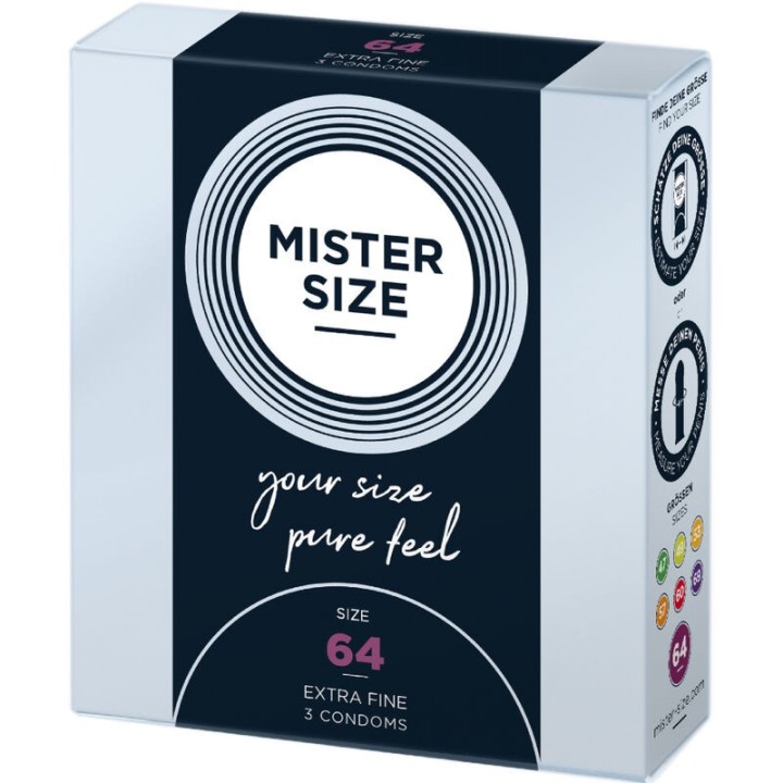 Kondome Grösse XXL 64 Mm (3 Stück) von Mister Size | Fesselliebe.de