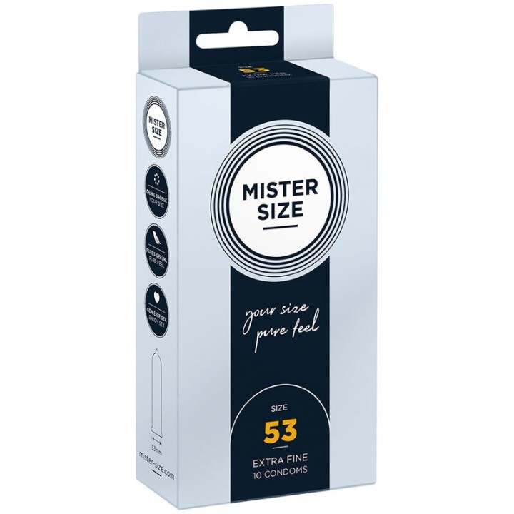 Kondomgrösse M 53 Mm (10 Stück) von Mister Size | Fesselliebe.de