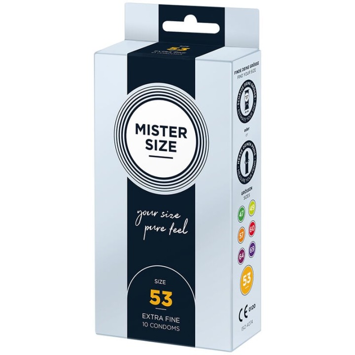 Kondomgrösse M 53 Mm (10 Stück) von Mister Size | Fesselliebe.de