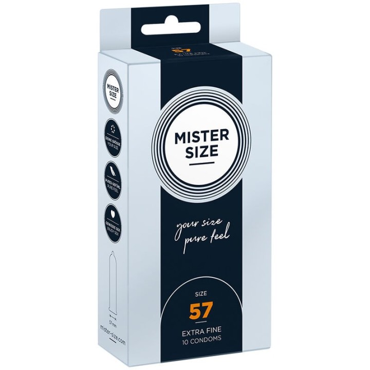 Kondomgrösse L 57 Mm (10 Stück) von Mister Size | Fesselliebe.de
