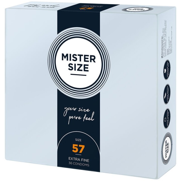 Kondomgrösse L 57 Mm (36 Stück) von Mister Size | Fesselliebe.de