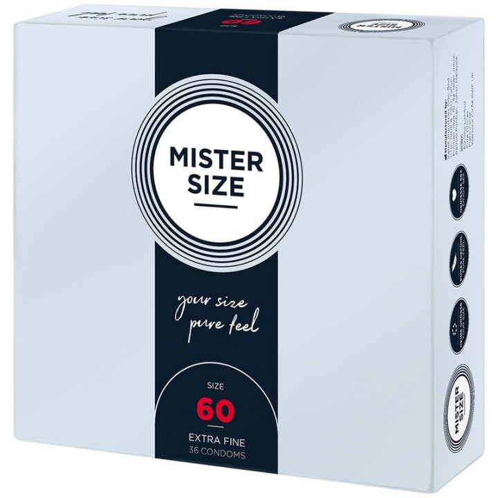 Kondomgrösse XL 60 Mm (36 Stück) von Mister Size | Fesselliebe.de