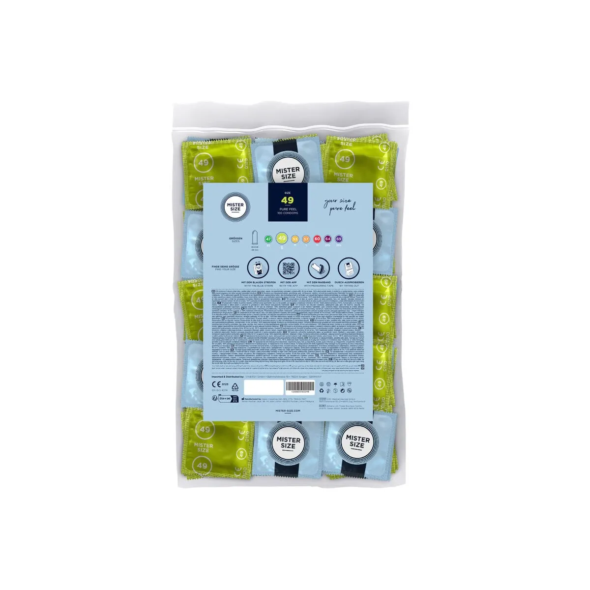 Kondom Grösse S 49 Mm (100 Stück) von Mister Size | Fesselliebe.de