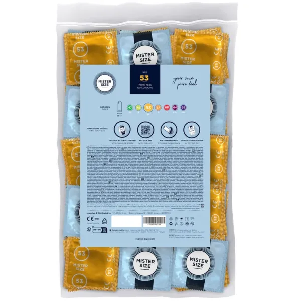 Kondomgrösse M 53 Mm (100 Stück) von Mister Size | Fesselliebe.de