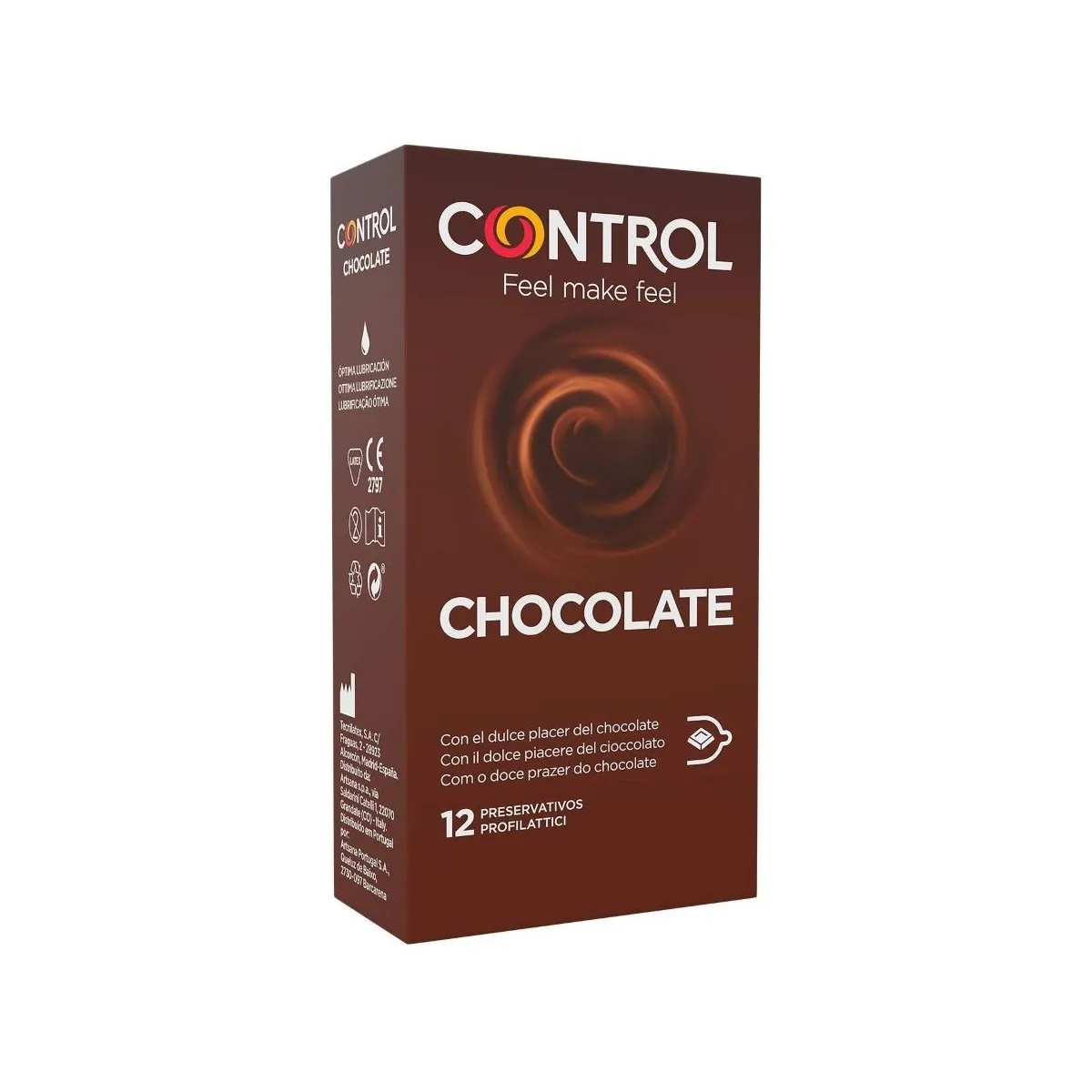 Adapta Chocolate Kondoms 12 Stück von Control Kondoms | Fesselliebe.de
