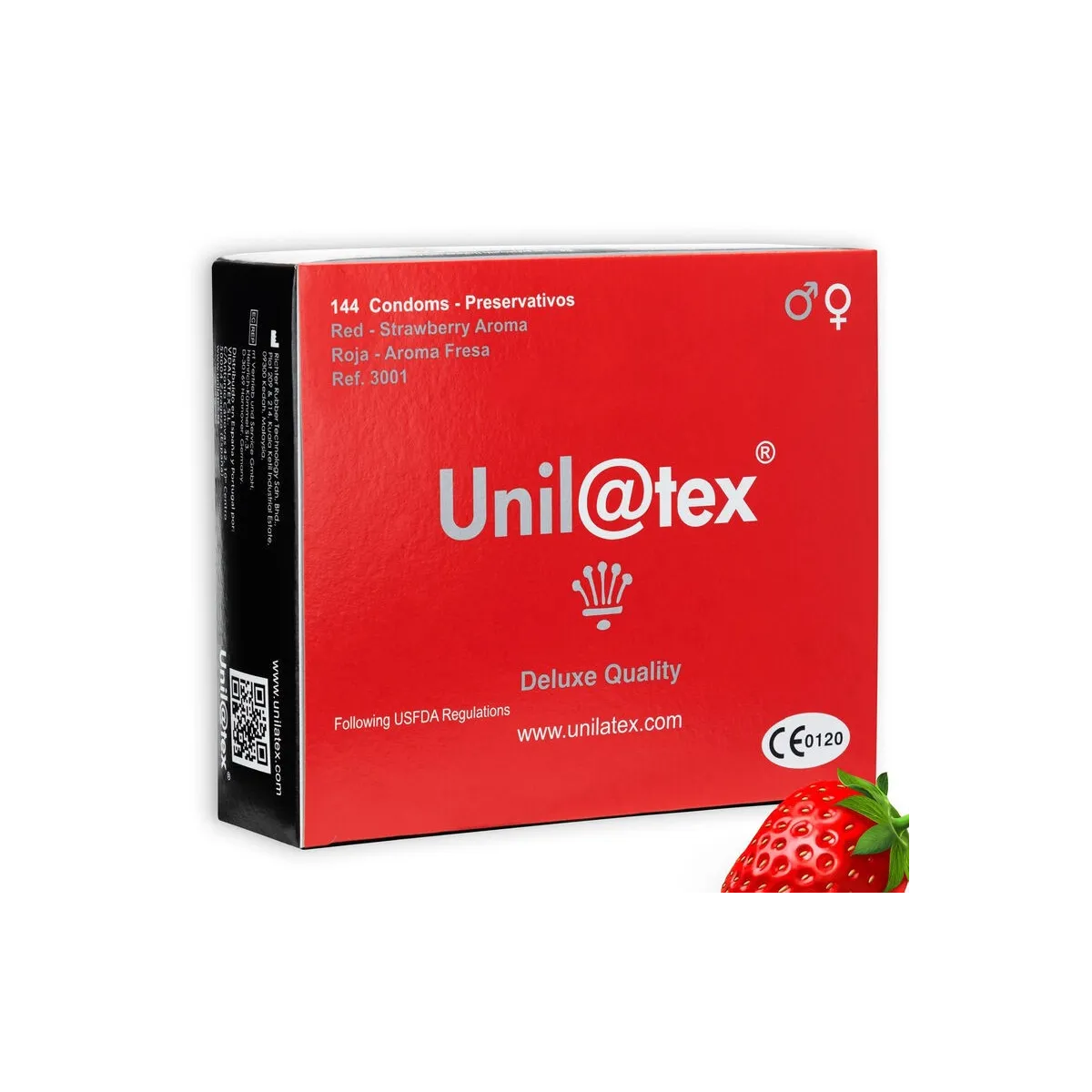 Red / Strawberry Preservatives 144 Stück von Unilatex | Fesselliebe.de