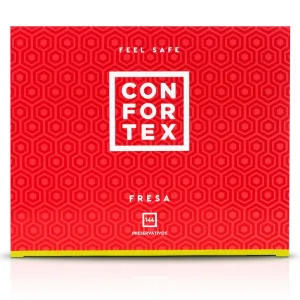 Erdbeerkondom 144 Stück von Confortex